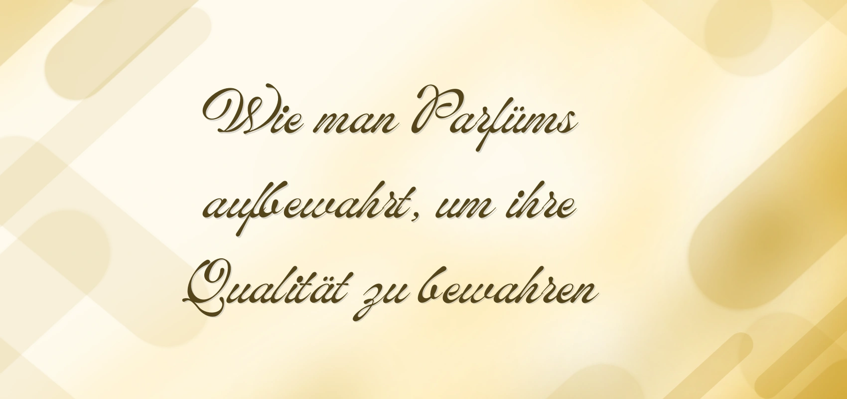 Wie man Parfüms aufbewahrt, um ihre Qualität zu bewahren